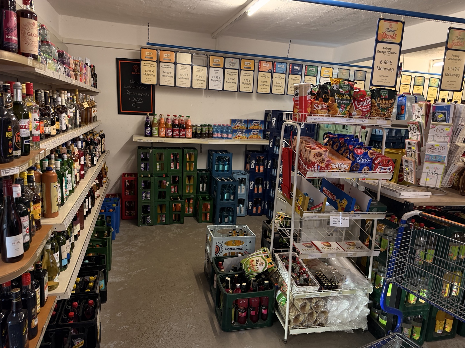 Sortiment im Markt